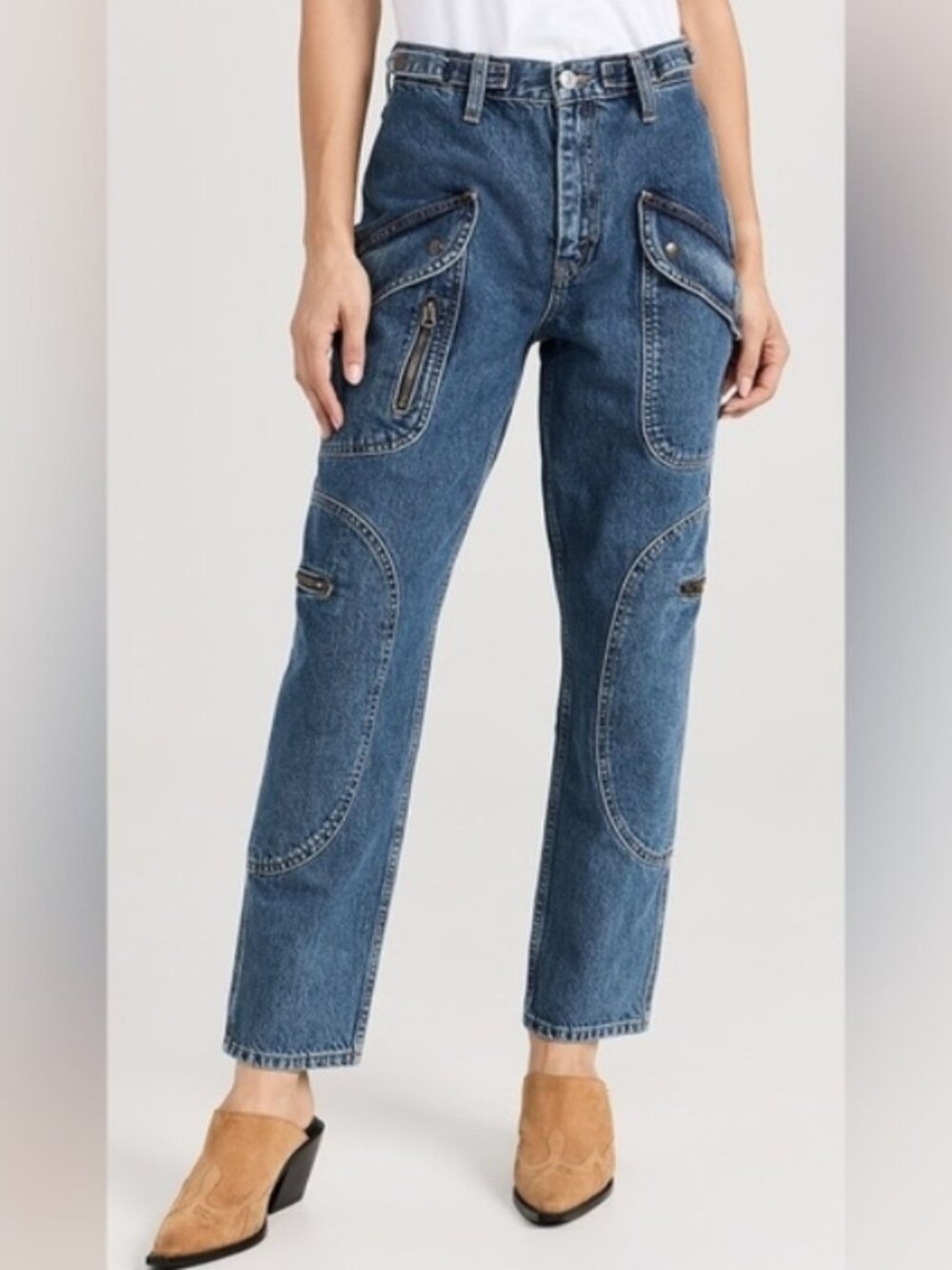 Re/Done Racer Taper Jeans Size 27 NWOT